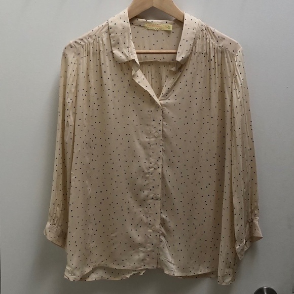 Off-white shirt with black dot pattern - Pins and Needles - Large - Picture 2 of 7